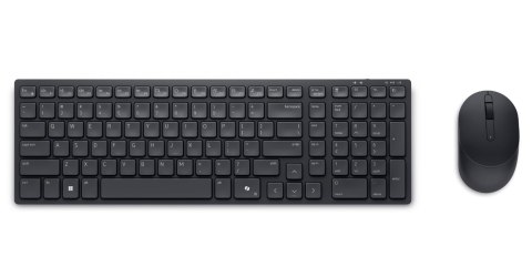Dell Dell | Cicha klawiatura i mysz | KM555 | Zestaw klawiatury i myszy | Bezprzewodowy | US International (QWERTY) | Czarny | 2,4 GH