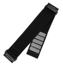 Fixed Stały | Sportowy pasek do Garmin QuickFit 22mm | 160-210 mm | Czarny | Nylon