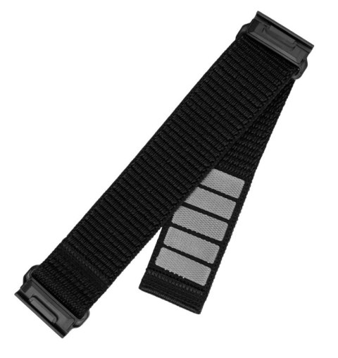 Fixed Stały | Sportowy pasek do Garmin QuickFit 26mm | 160-210 | Czarny | Nylon
