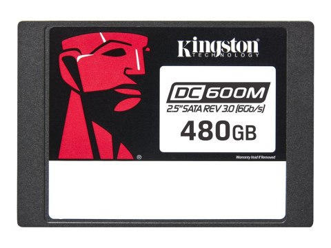 Kingston Kingston DC600M | 480 GB | Format dysku SSD 2,5" | Interfejs dysku półprzewodnikowego SATA Rev. 3.0 | Prędkość odczytu 560 MB/s 