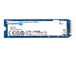 Kingston Kingston SSD | NV3 | 1000 GB | Format dysku SSD M.2 2280 | Interfejs dysku półprzewodnikowego PCIe NVMe Gen 4.0 (x4) | Prędkość 