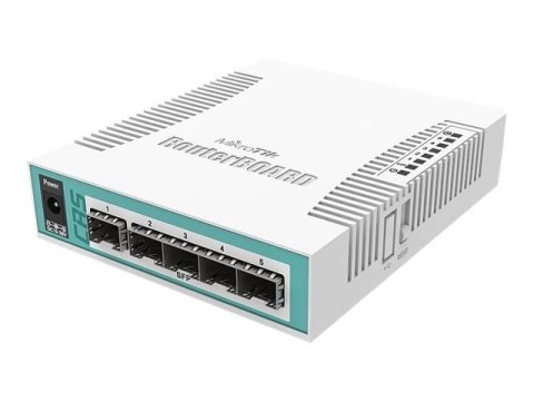 MikroTik MikroTik | Cloud Router Switch | CRS106-1C-5S | Web Management | Desktop | Ilość portów SFP 5 | 12 miesięcy | 12 miesięcy