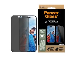 PanzerGlass PanzerGlass Privacy Screen Protector iPhone 16 / iPhone 15 | Ultra-Wide Fit