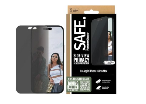 PanzerGlass SAFE by PanzerGlass Privacy Screen Protector iPhone 16 Pro Max | Ultra-Wide Fit