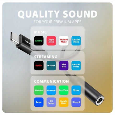 AXAGON AXAGON | ADA-HC USB-C - HI-RES DAC Audio Adapter