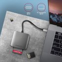 AXAGON AXAGON Aluminum high-speed USB-C 3.2 Gen 1 memory card reader, 3 slots | CRE-S3C