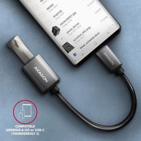 AXAGON AXAGON Cable adapter into the USB-C port with USB-A female output, 20cm | RUCM-AFAC