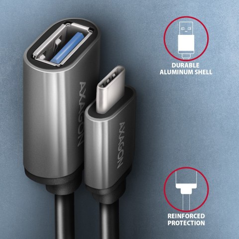 AXAGON AXAGON Cable adapter into the USB-C port with USB-A female output, 20cm | RUCM-AFAC
