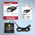 AXAGON AXAGON Compact desktop USB contact Smart/ID card reader with long, USB-A cable | CRE-SM3N