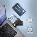 AXAGON AXAGON Compact travel USB-A + USB-C contact Smart/ID card and SD/microSD/SIM card reader | CRE-SMP2A