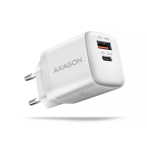 AXAGON AXAGON Wallcharger 2x port (USB-A + USB-C), 20W | ACU-PQ20W