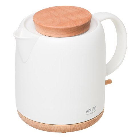 Adler Adler Electric Kettle | AD 1304 | Electric | 1200 W | 1 L | Ceramic | 360° rotational base | White