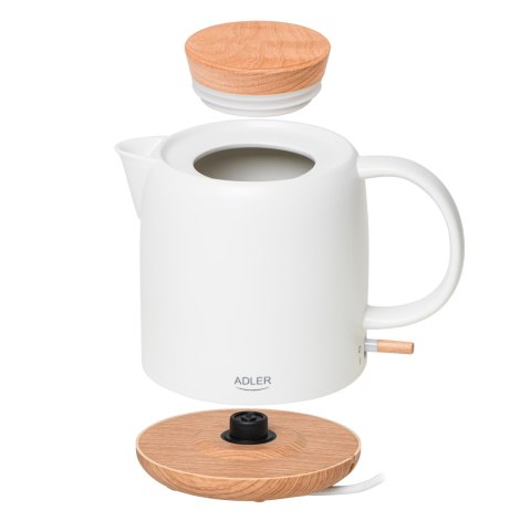 Adler Adler Electric Kettle | AD 1304 | Electric | 1200 W | 1 L | Ceramic | 360° rotational base | White