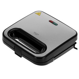 Adler Opiekacz do kanapek Adler | AD 3076 | 1000 W | Liczba płyt 1 | Czarny/Srebrny