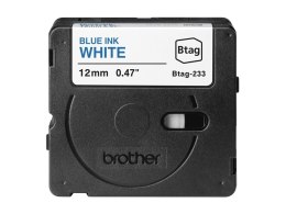 Brother Brother BTAG-233 BTAG233 12mm Blue on white tape