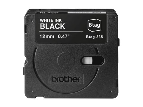Brother Brother BTAG-335 BTAG335 12mm White on black tape