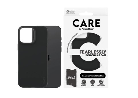 CARE CARE by PanzerGlass Case Fashion Black iPhone 16 Pro Max | CARE