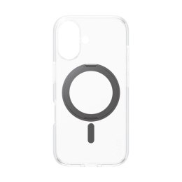 CARE CARE by PanzerGlass Feature Case Transparent w. Black Kickstand & MagSafe iPhone 16 | CARE