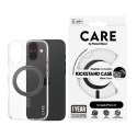 CARE CARE by PanzerGlass Feature Case Transparent w. Black Kickstand & MagSafe iPhone 16 | CARE