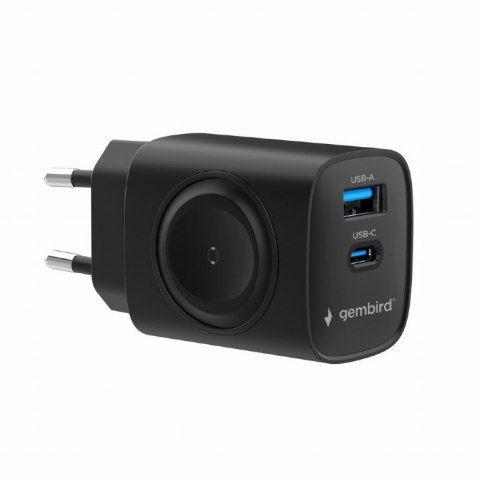 Gembird Szybka ładowarka Gembird 2 w 1 20 W do Apple Watch i telefonu | TA-UC-PDQCW20-01-BK