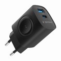 Gembird Szybka ładowarka Gembird 2 w 1 20 W do Apple Watch i telefonu | TA-UC-PDQCW20-01-BK