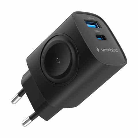 Gembird Szybka ładowarka Gembird 2 w 1 20 W do Apple Watch i telefonu | TA-UC-PDQCW20-01-BK