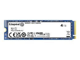 Kingston Kingston SSD | NV3 | 4000 GB | Format dysku SSD M.2 2280 | Interfejs dysku półprzewodnikowego PCIe 4.0 x4 NVMe | Prędkość odczyt