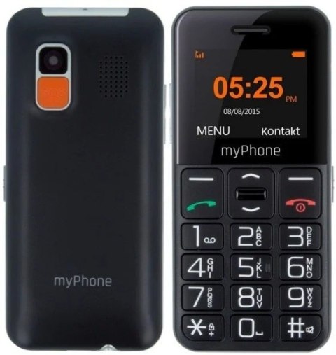 MyPhone MyPhone Halo Easy | Black | 1.77 " | TFT | 24 MB | 32 MB | Single SIM | Bluetooth | Main camera resolution 0.3 MP | 1000 mAh