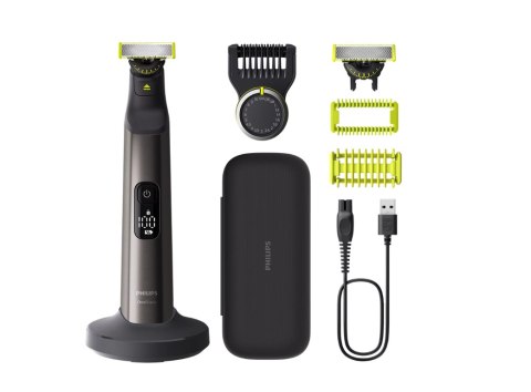 Philips Philips | Hair trimmer, Face and Body | QP6652/61 OneBlade Pro 360 | Cordless | Wet & Dry | Number of length steps 20 | Grey/Bla