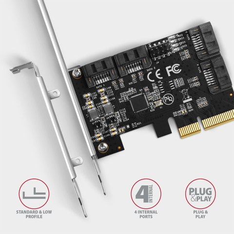 AXAGON AXAGON PCIe Controller 4x SATA 6G | PCES-SA4X4