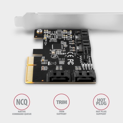 AXAGON AXAGON PCIe Controller 4x SATA 6G | PCES-SA4X4