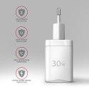 AXAGON AXAGON Wall Charger 2x port (USB-A+USB-C), 30W | ACU-PQ30W