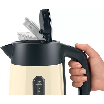Bosch Bosch | Czajnik | TWK4P437 | Elektryczny | 2400 W | 1,7 L | Stal szlachetna | Beżowy
