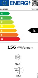 Gorenje Gorenje | Freezer | F39EPW4 | Energy efficiency class E | Upright | Free standing | Height 84.2 cm | White
