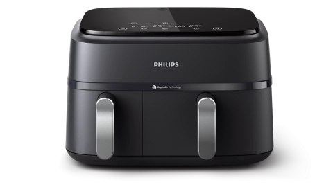 Philips Philips Airfryer z podwójnym koszem | NA351/00 Seria 3000 | Moc 2750 W | Pojemność 9 l | Technologia Rapid Air | Czarny