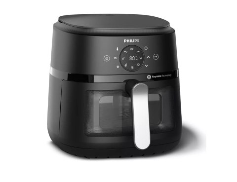 Philips Philips NA231/00 Airfryer, 1700 W, pojemność patelni 6,2 l, czarny, srebrny | Philips Airfryer | NA231/00 | moc 1700 W | pojemno