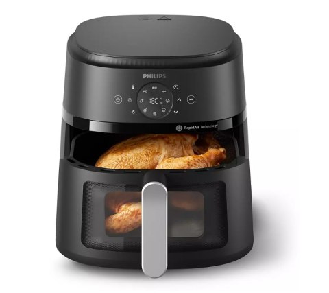 Philips Philips NA231/00 Airfryer, 1700 W, pojemność patelni 6,2 l, czarny, srebrny | Philips Airfryer | NA231/00 | moc 1700 W | pojemno