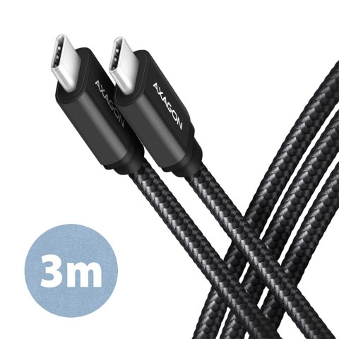 AXAGON AXAGON Data and charging USB 3.2 Gen1 cable, 3 m | BUCM3-CM30AB | USB Type C - USB Type C