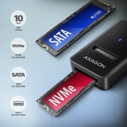 AXAGON AXAGON USB-A 10Gbps - M.2 NVMe and SATA SSD Adapter | ADM2-AM