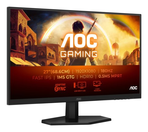 AOC AOC 27G42E | 27 " | IPS | FHD | 16:9 | 180 Hz | 1 ms | 1920 x 1080 pixels | 300 cd/m² | HDMI ports quantity 1 | Black