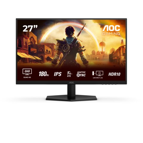 AOC AOC Q27G42XE | 27 " | IPS | QHD | 16:9 | 180 Hz | 1 ms | 2560 x 1440 pixels | 300 cd/m² | HDMI ports quantity 2 | Black