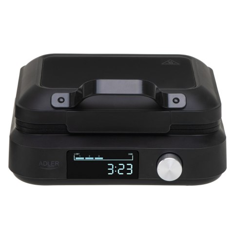 Adler Adler Waffle Maker with LED Display | AD 3087 | 2200 W | Number of pastry 2 | Belgium | Black