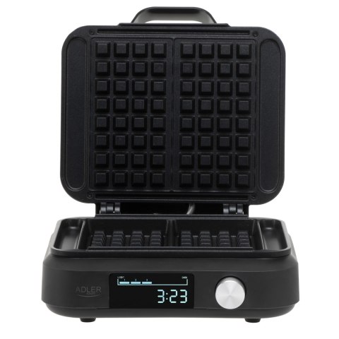 Adler Adler Waffle Maker with LED Display | AD 3087 | 2200 W | Number of pastry 2 | Belgium | Black