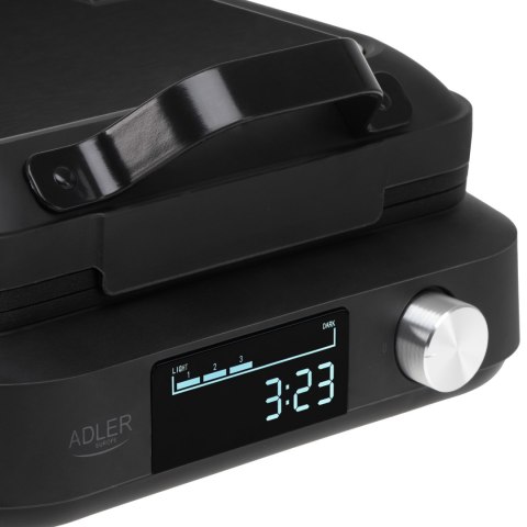 Adler Adler Waffle Maker with LED Display | AD 3087 | 2200 W | Number of pastry 2 | Belgium | Black
