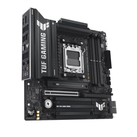 Asus Asus TUF GAMING B850M-PLUS WIFI | Processor family AMD | Processor socket AM5 | DDR5 | Supported hard disk drive interfaces M.2,