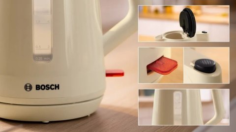 Bosch Bosch Kettle | TWK1M127 | Electric | 2400 W | 1.7 L | Plastic | Creamy
