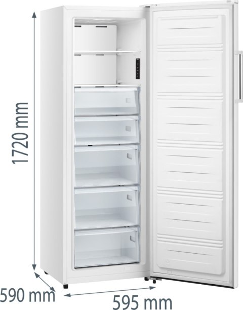 Gorenje Gorenje FN617EEW5 | Energy efficiency class E | Upright | Free standing | Height 172 cm | Total net capacity 240 L | No Frost sy