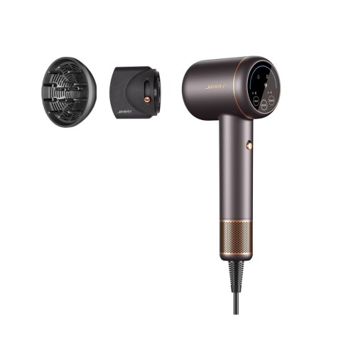 Jimmy Jimmy | Hair Dryer | F8 | 1600 W | Number of temperature settings 3 | Ionic function | Diffuser nozzle | Grey
