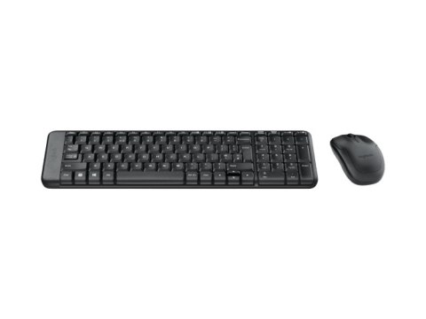 Logitech Logitech | Combo Wireless Keyboard and Mouse | MK220 | Keyboard and Mouse | Wireless | Mouse included | US | Black | N/A