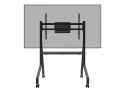 Neomounts Neomounts MOVE Go FL50-525BL1 TV trolley - 55-86" - max 76 kg - manual h 106-136 cm - VESA 100x100-900x600 - incl. hardware shel
